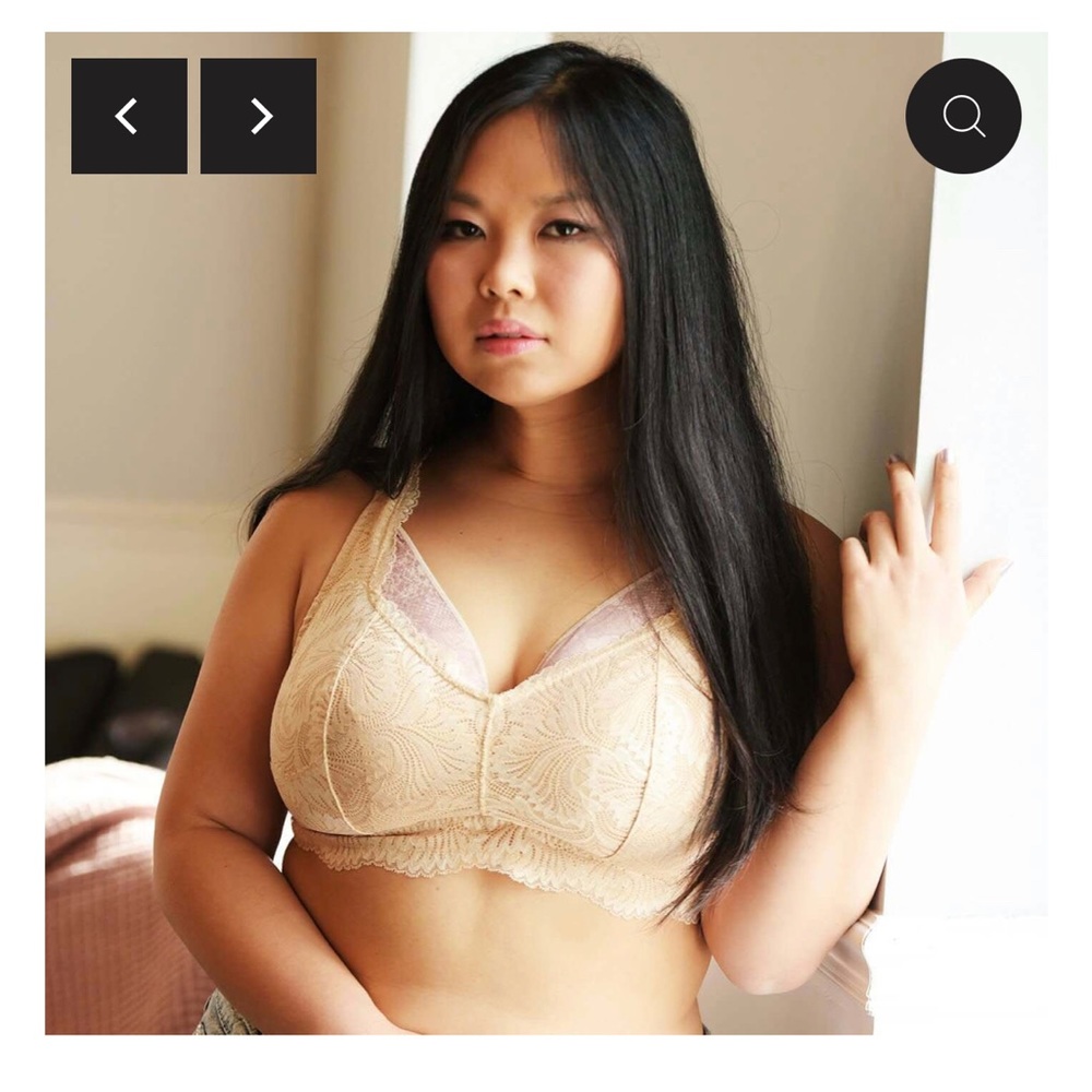 Behave beige bralette size 4 (32 or 34H, 34I)